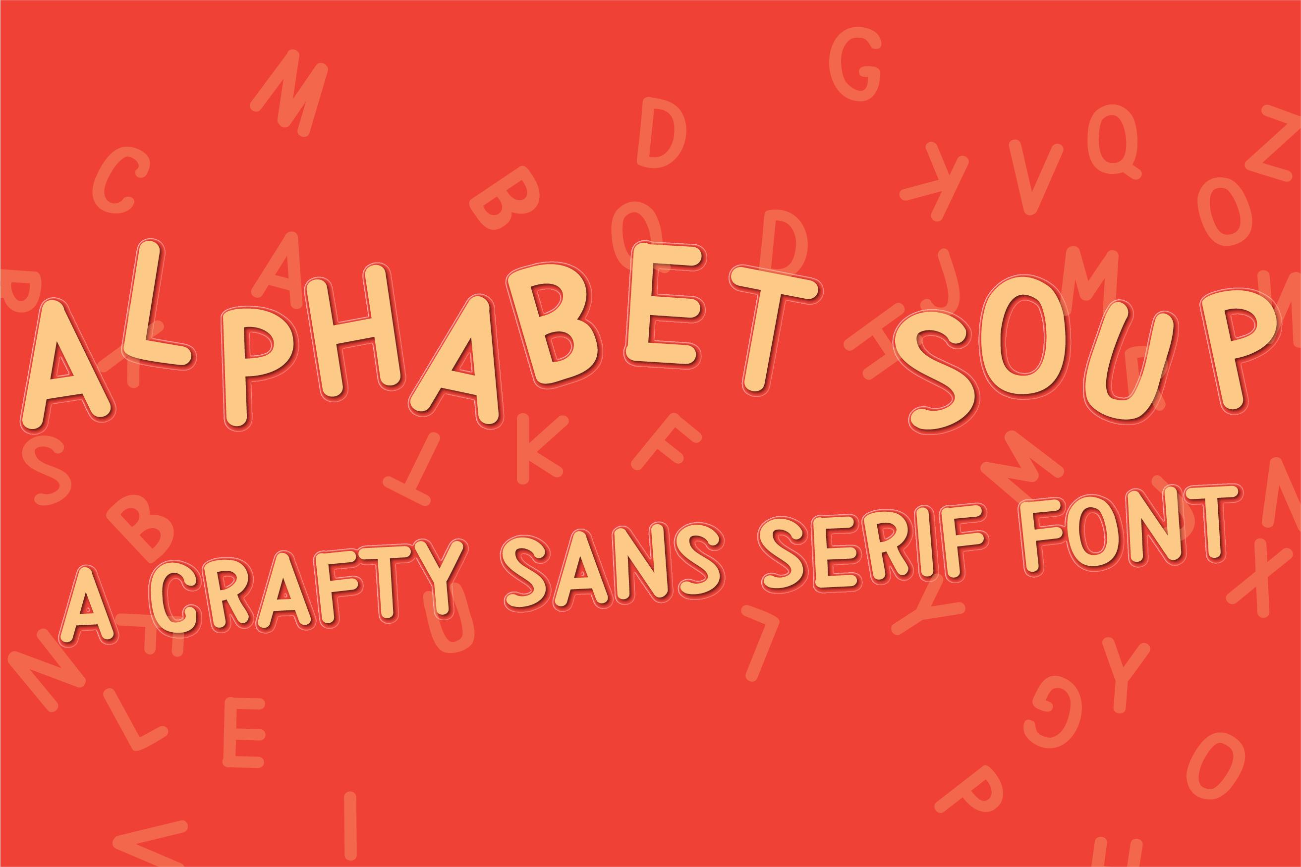 PN Alphabet Soup Font