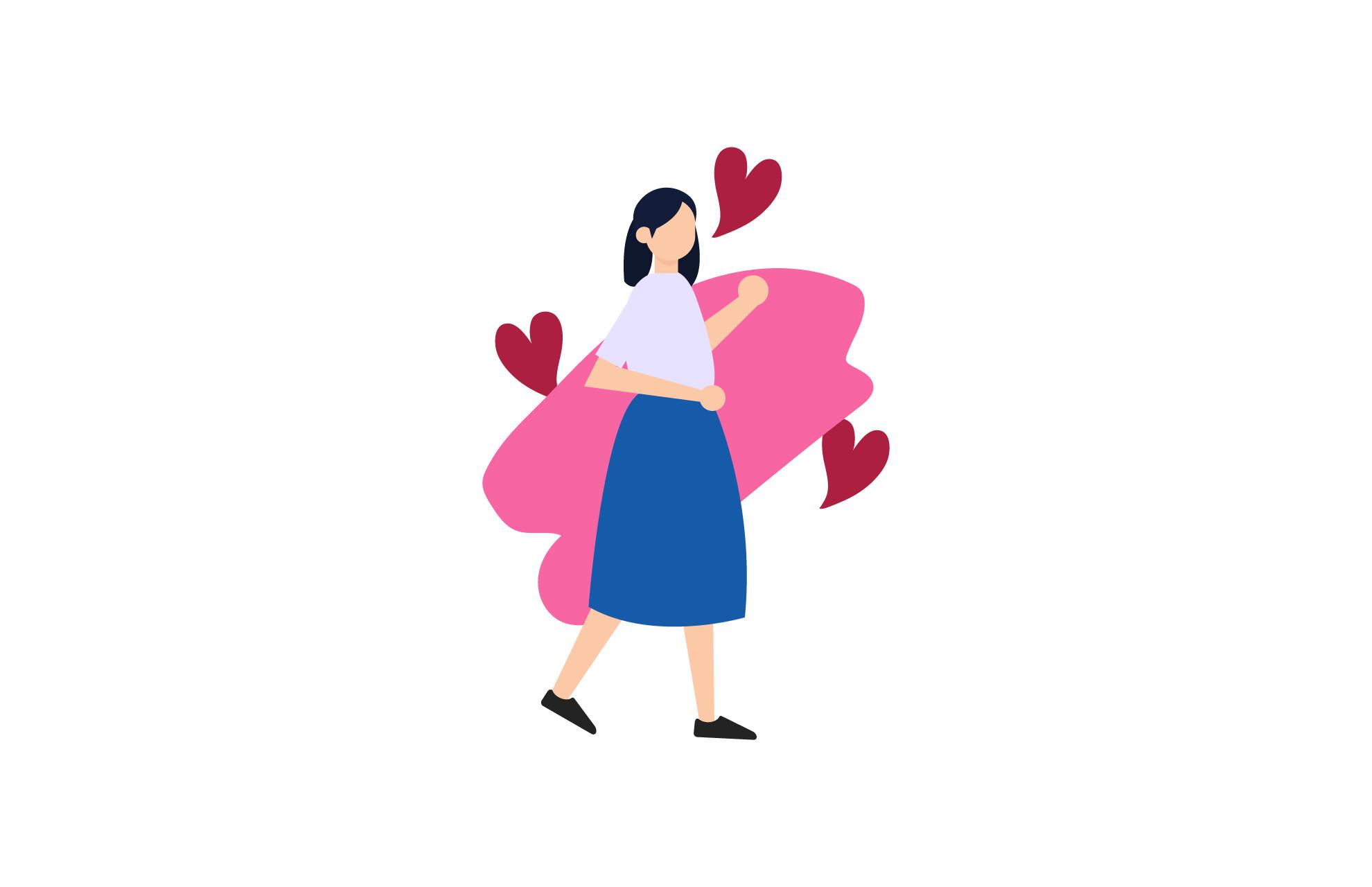 Character People Love Romantic Happy