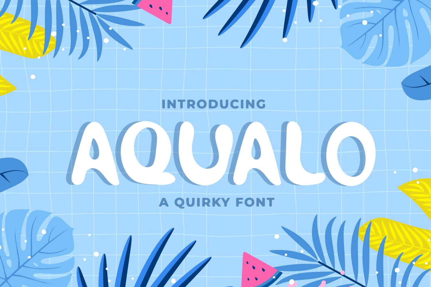 Aqualo Font