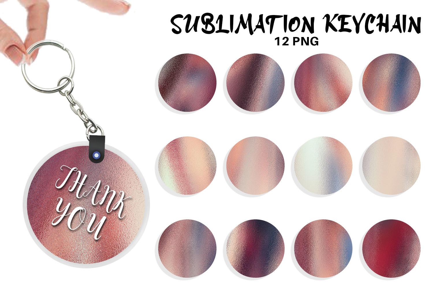 Keychain Sublimation Design Foil Texture