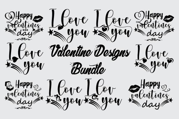 Valentine Print Designs Bundle