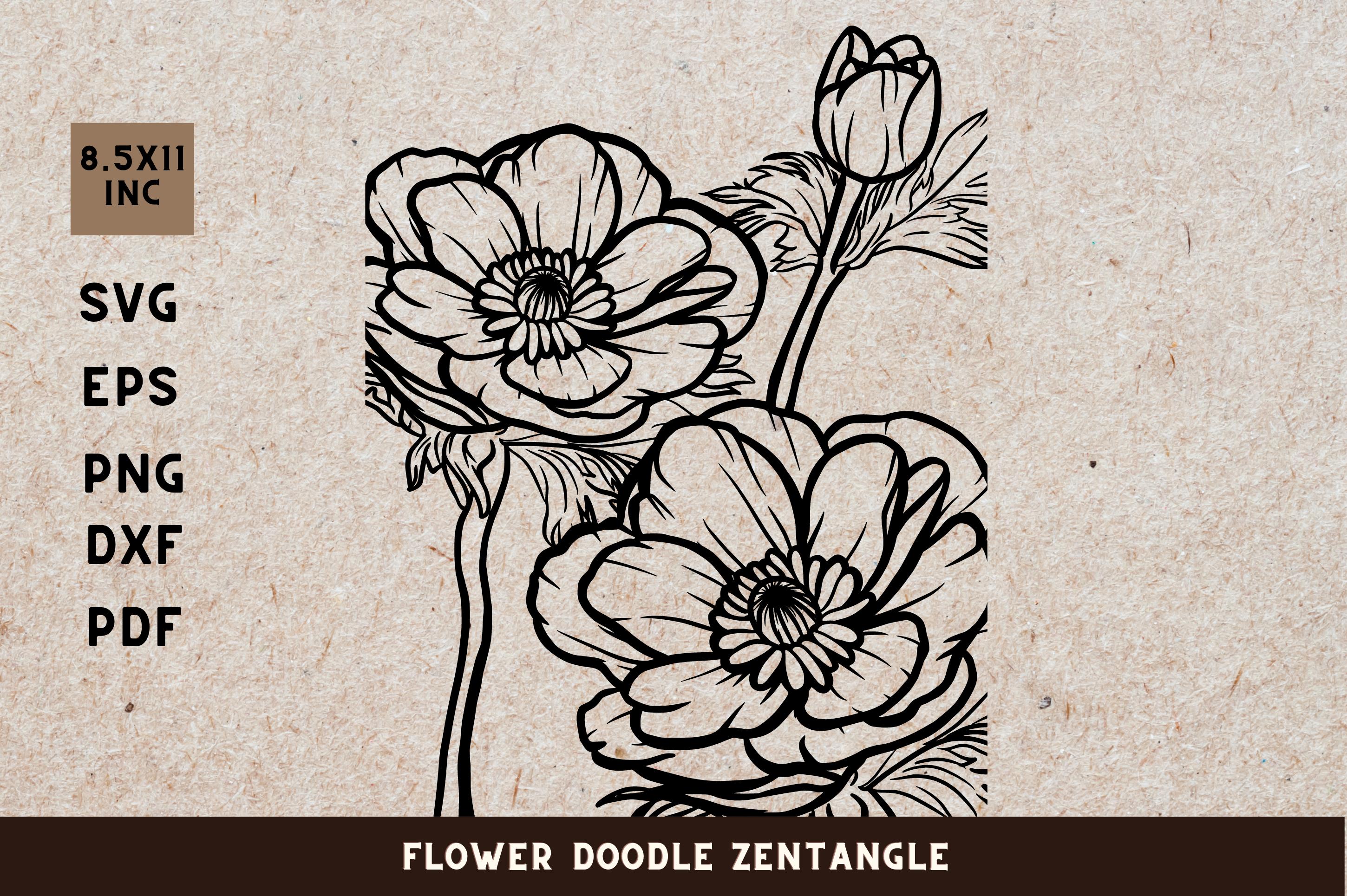 Flower Doodle Zenangle