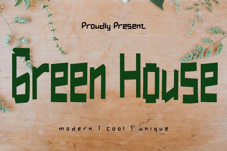 Green House Font