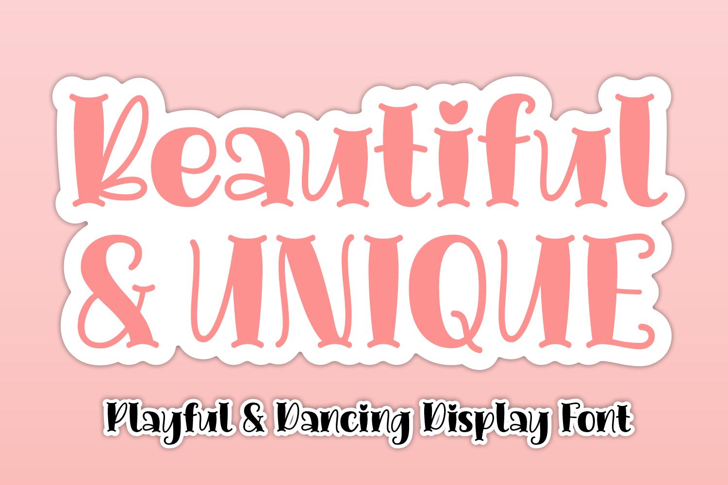 Beautiful Unique Font