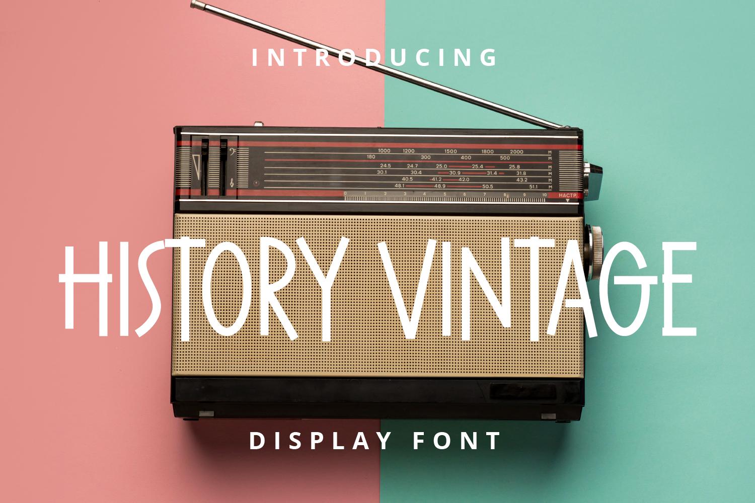 History Vintage Font