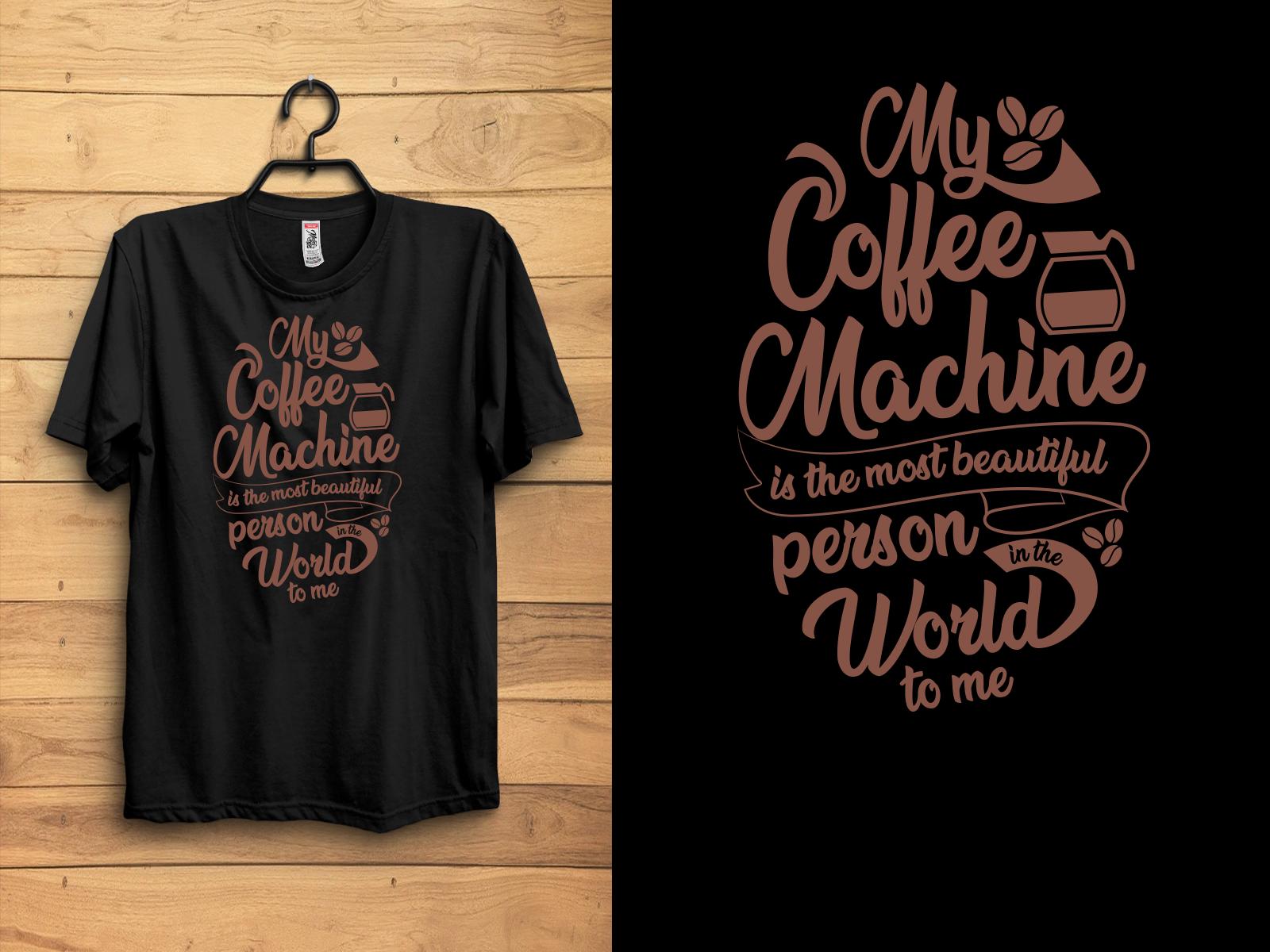 Coffee Typography T-shirt Design