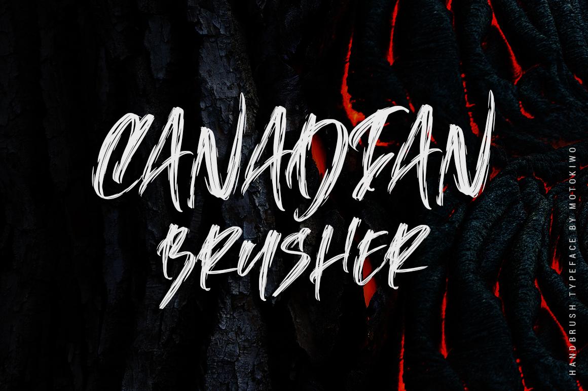 Canadian Brusher Font