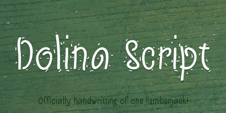 Dolina Script Font