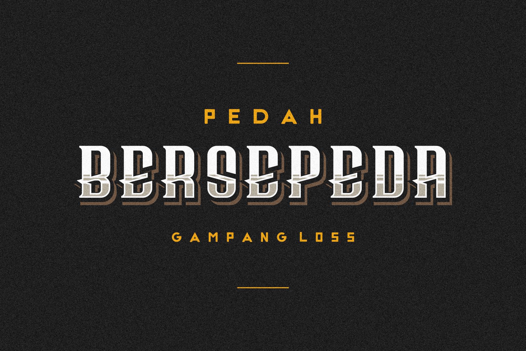 Bersepeda Font