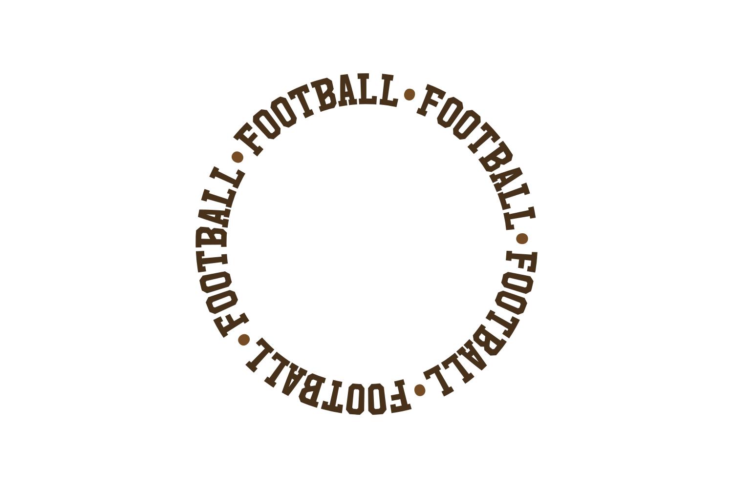 Football Monogram Frame