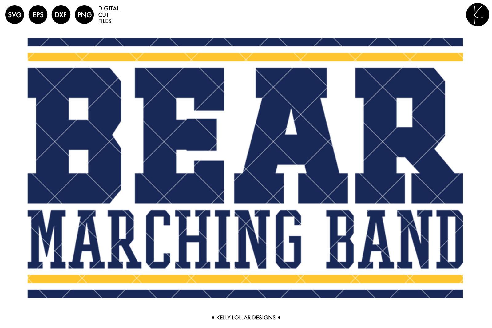 Bear Marching Band Retro