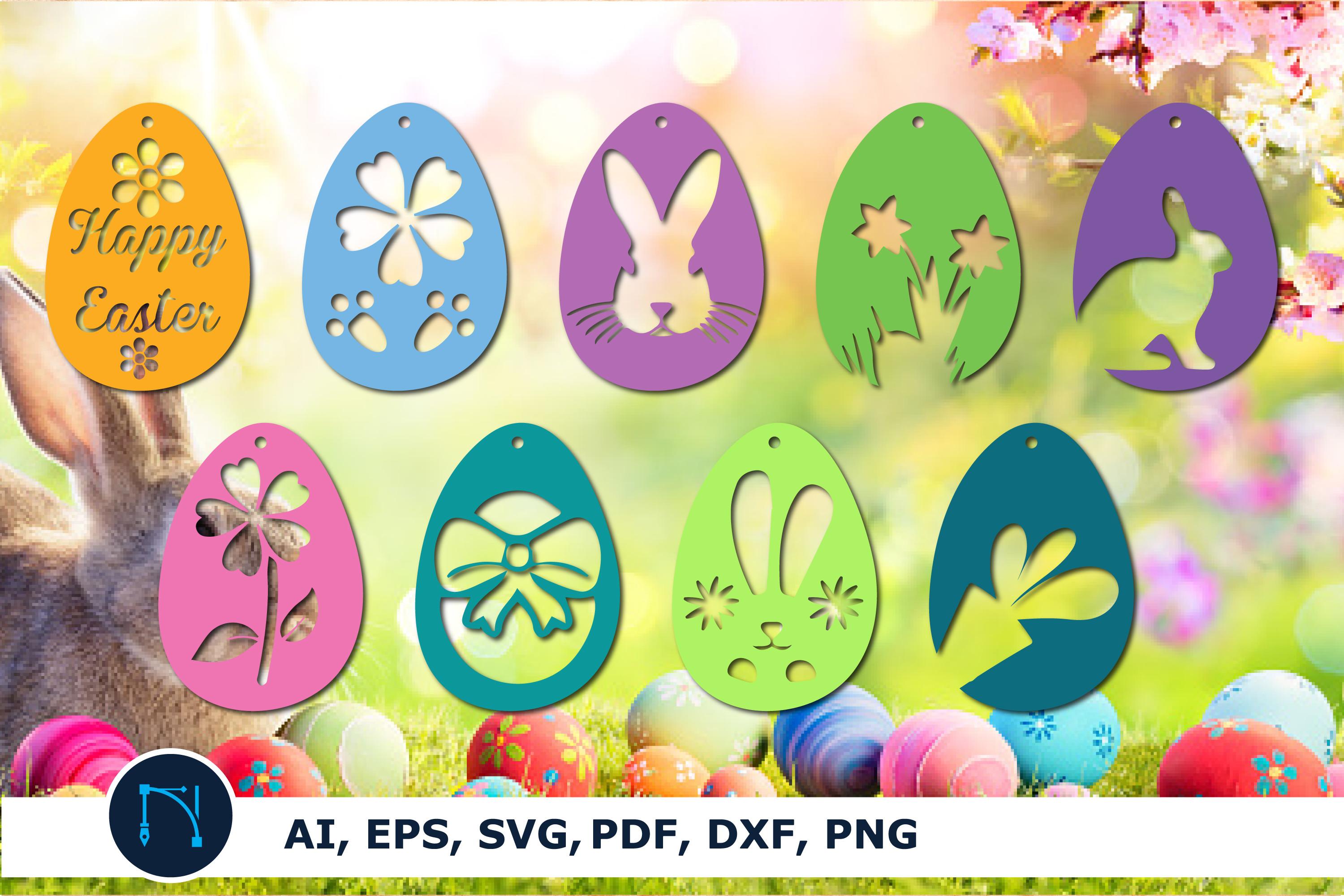 Easter Egg Earring Svg Bundle