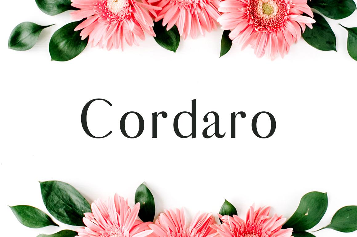 Cordaro Font