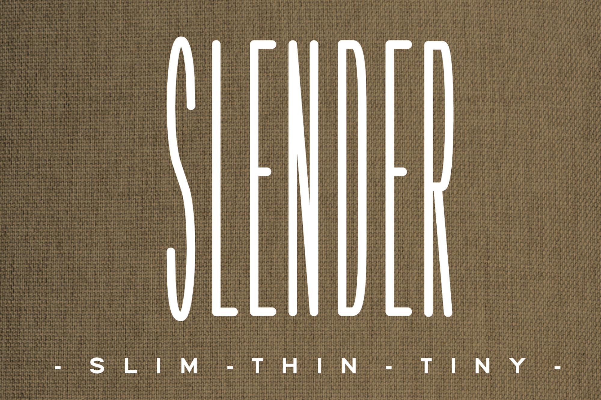 Slender Font