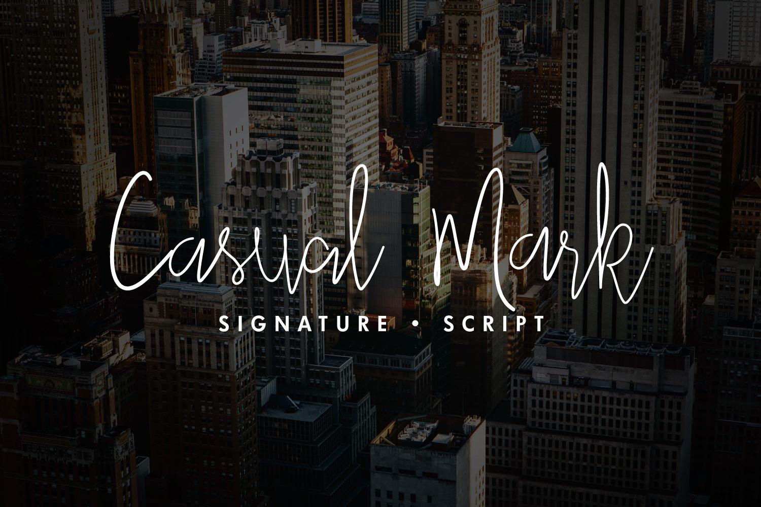 Casual Mark Script Font