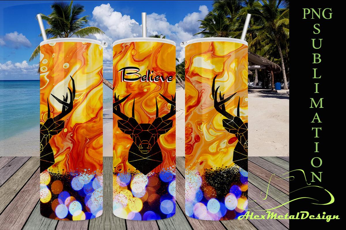 Believe Sublimation Tumbler Design 20oz