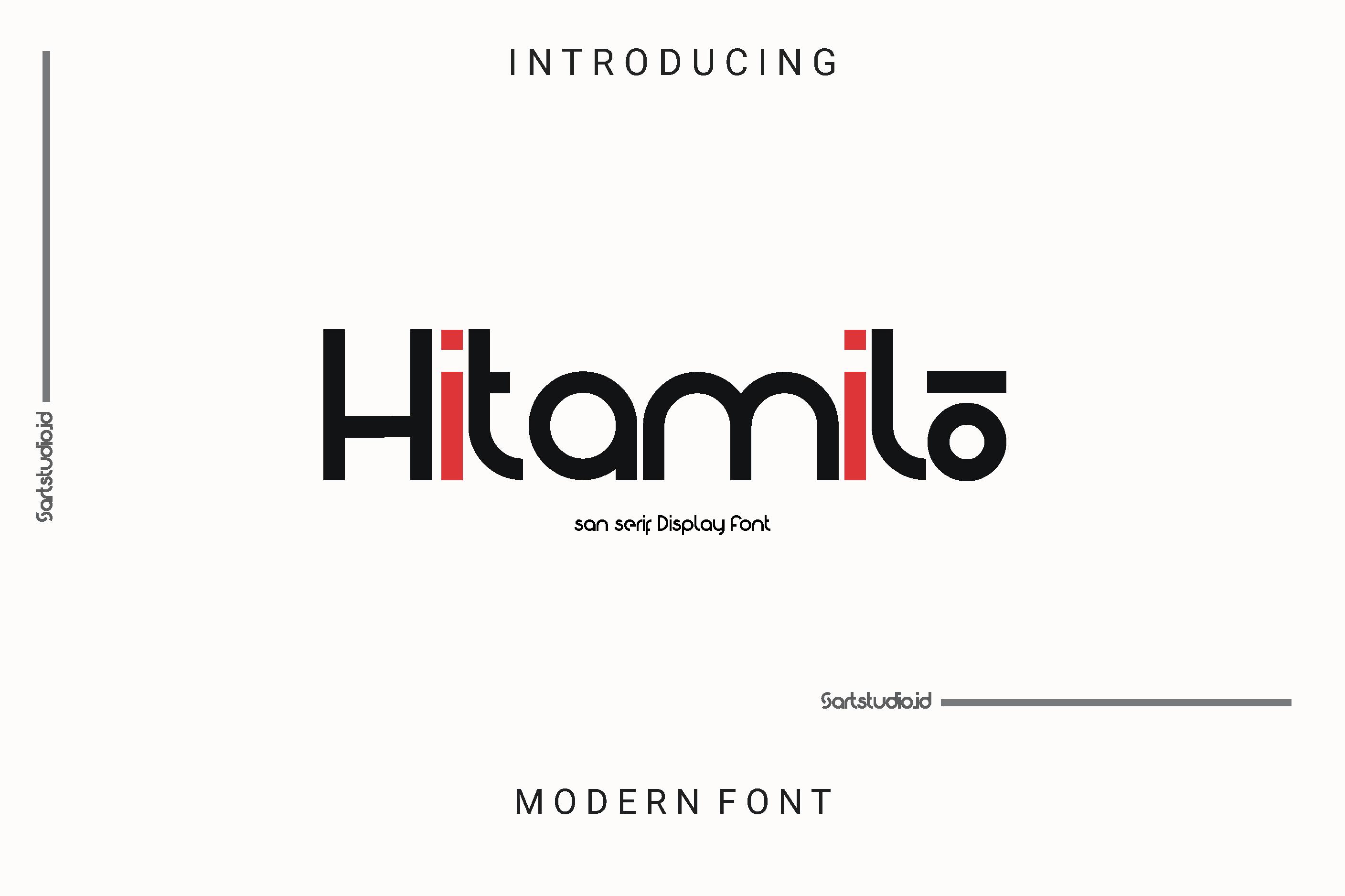 Hitamilo Font