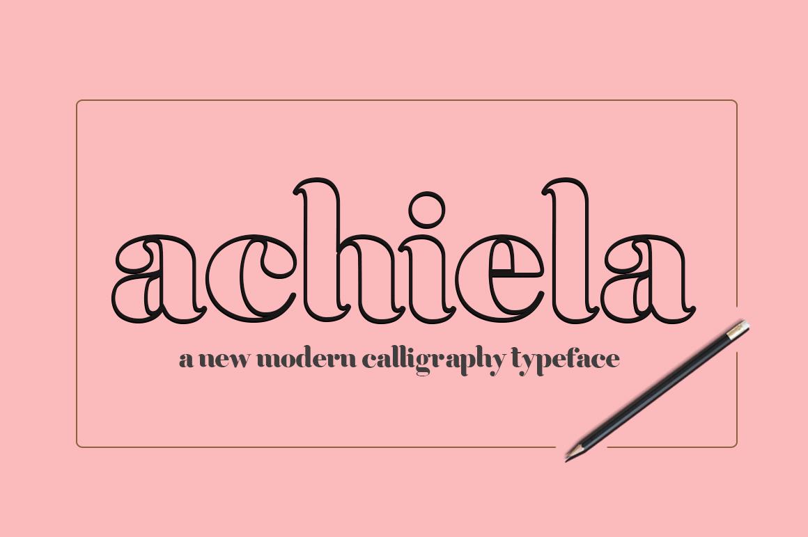 Achiela Family Font