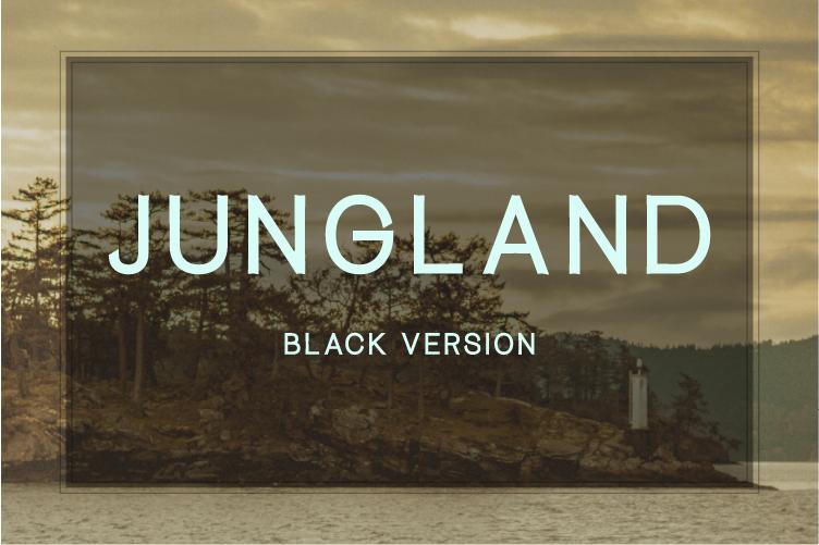 Jungland Black Font