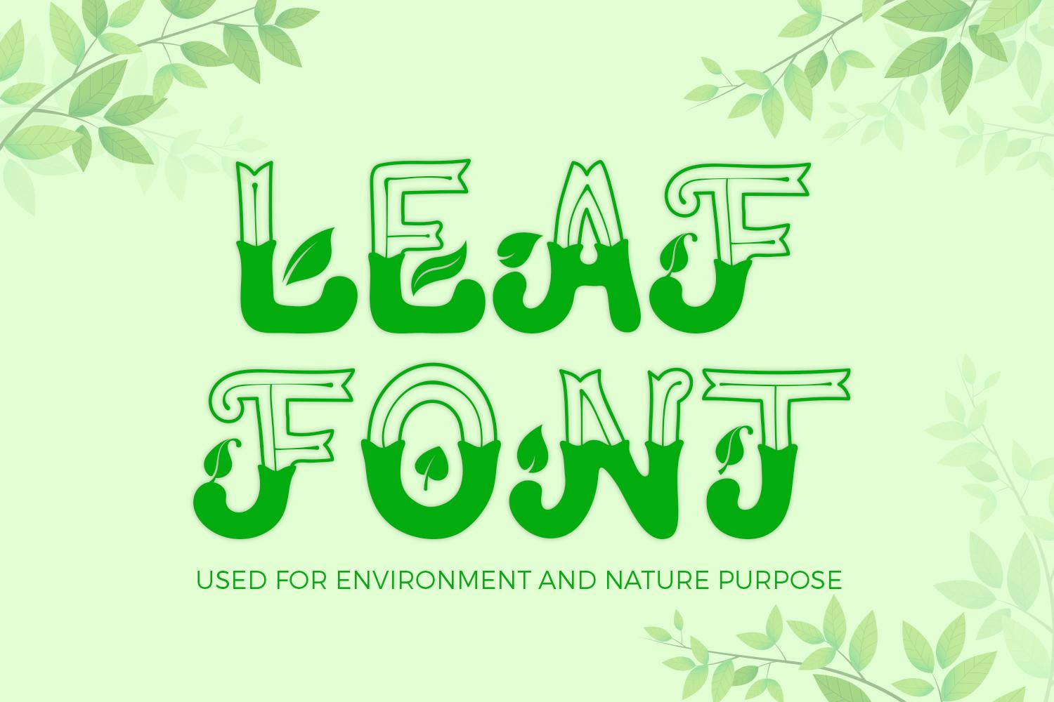 Leaf Font