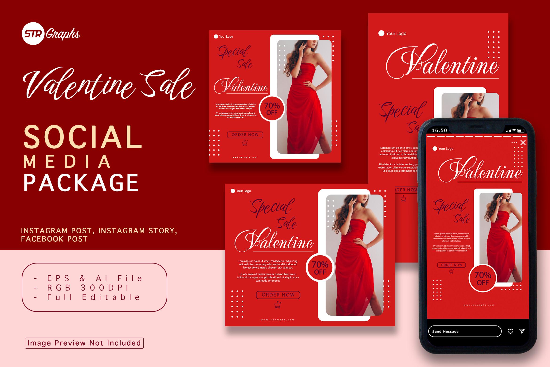 Valentine Social Media Package