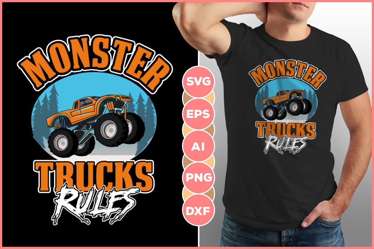 Monster Truck T Shirt Design