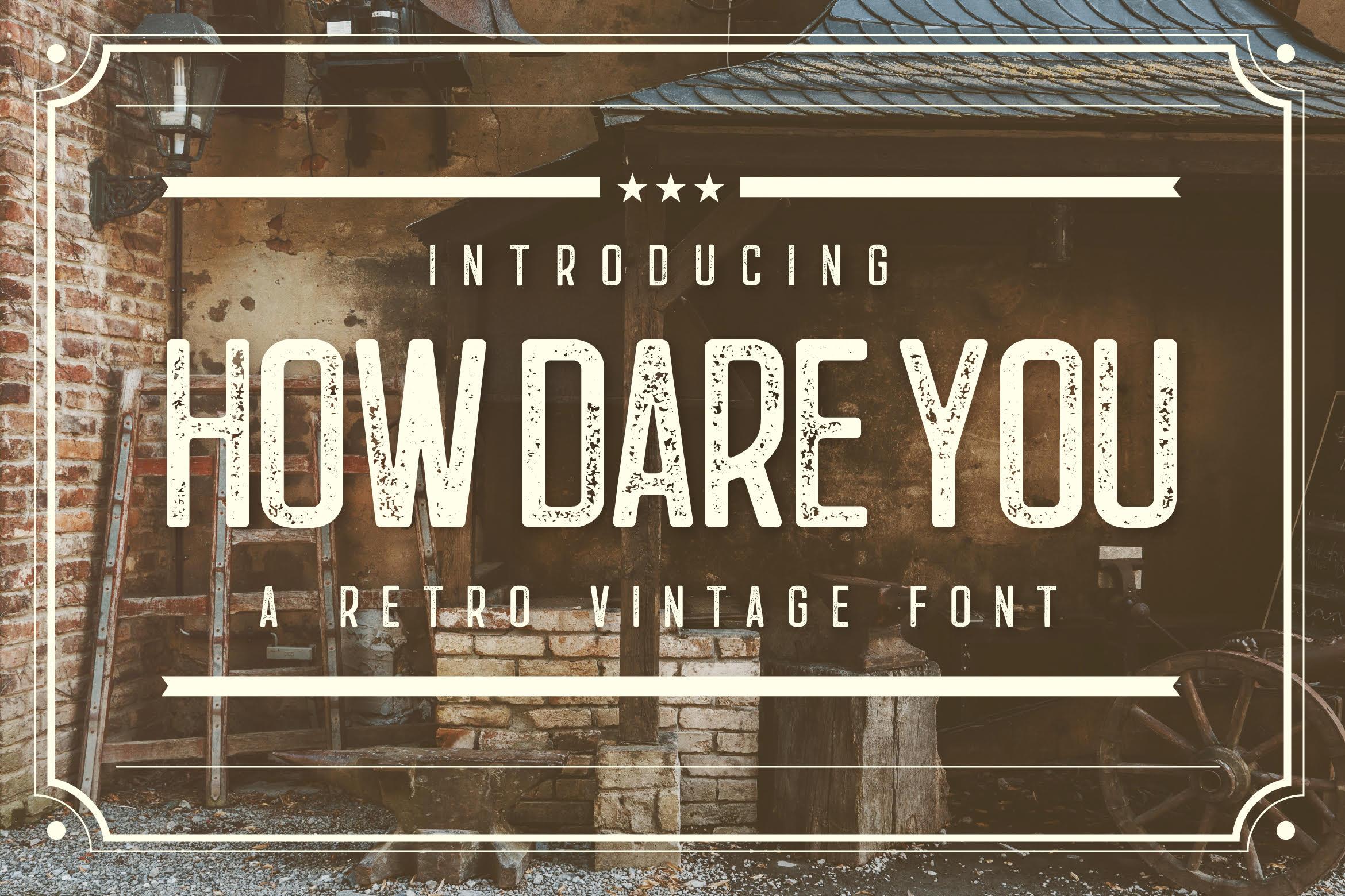 How Dare You Font