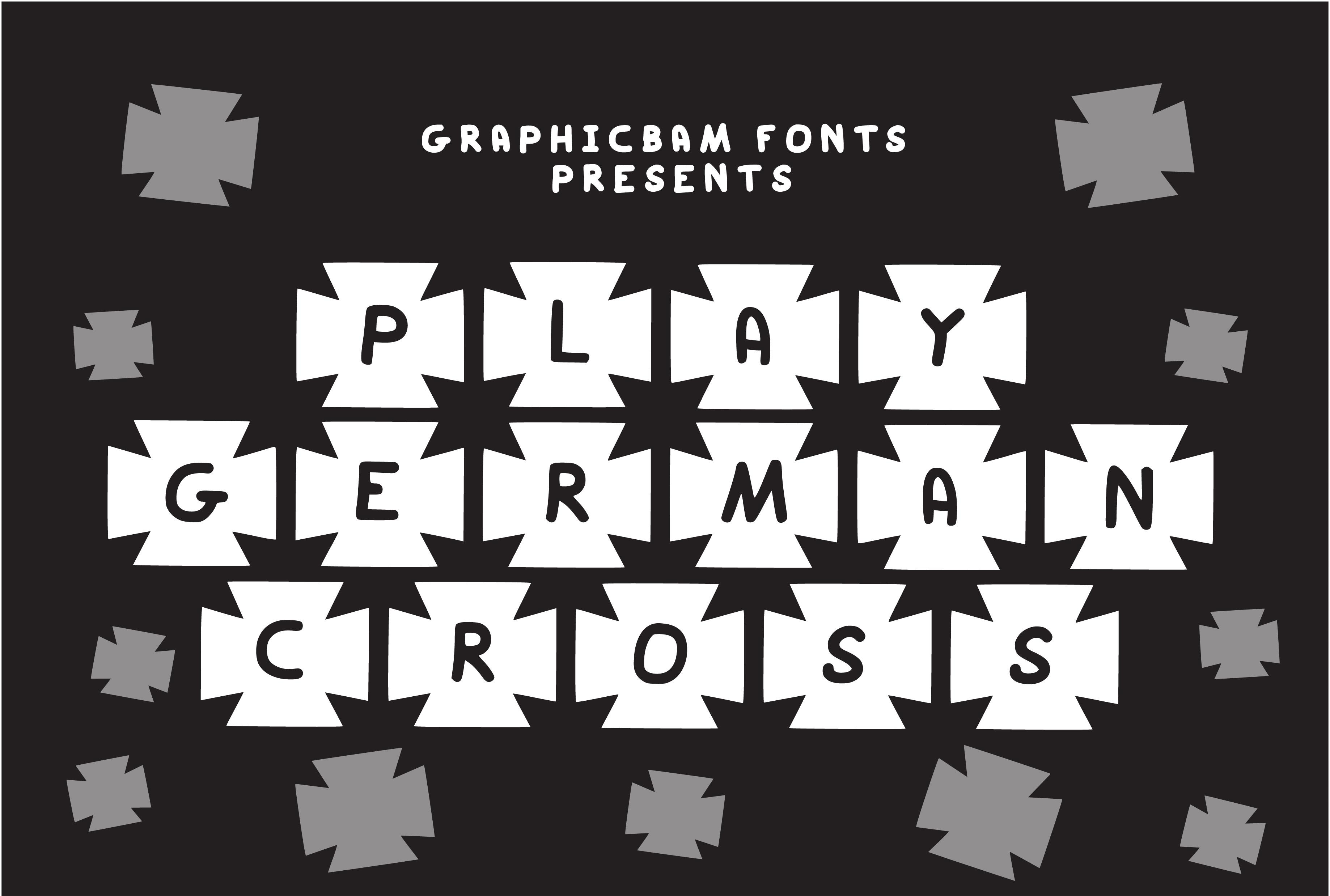 Play German Cross Font