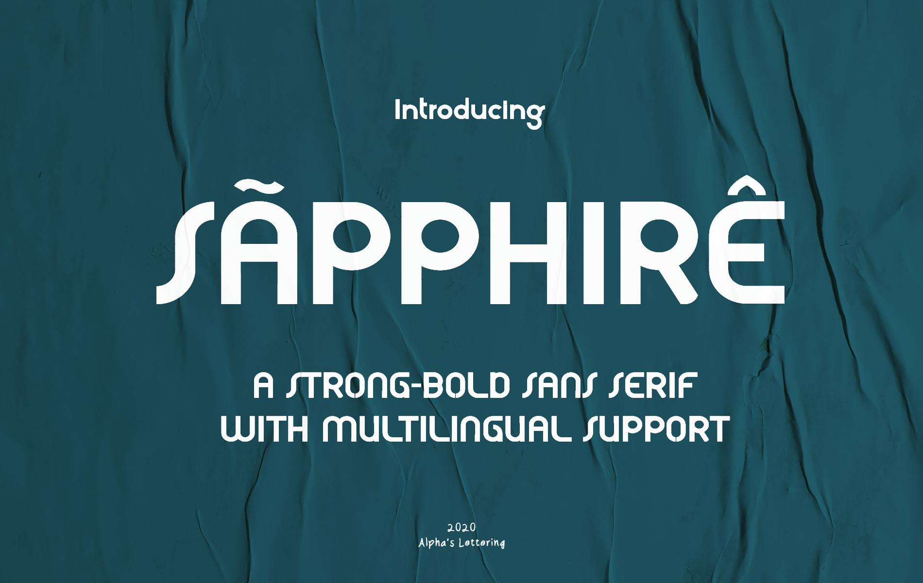 Sapphire Font