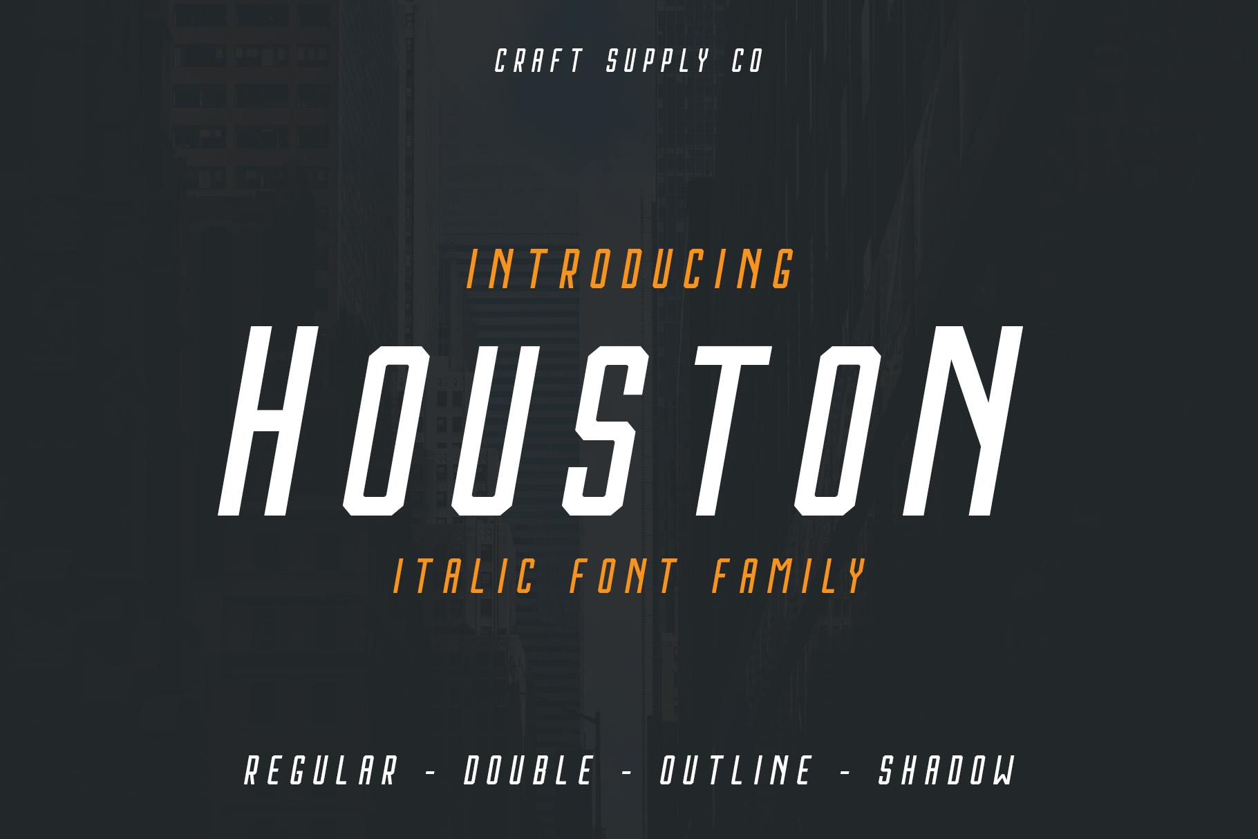 Houston Italic Font