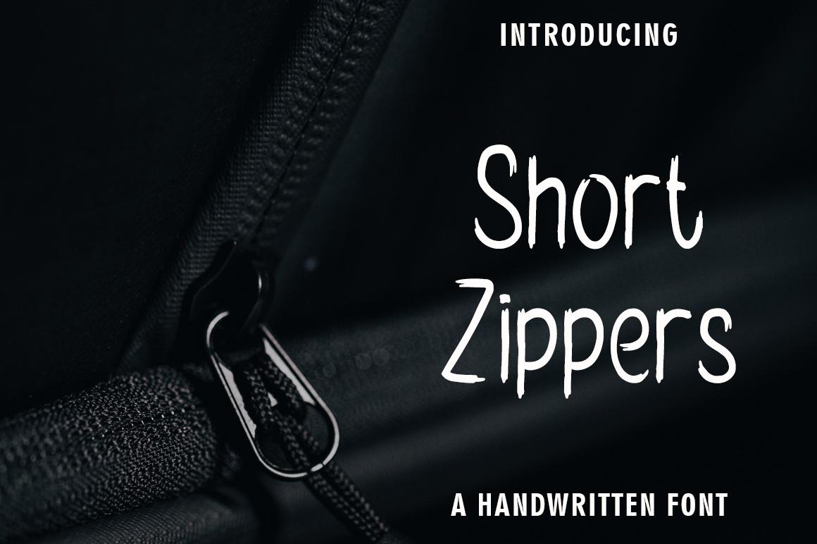 Short Zippers Font