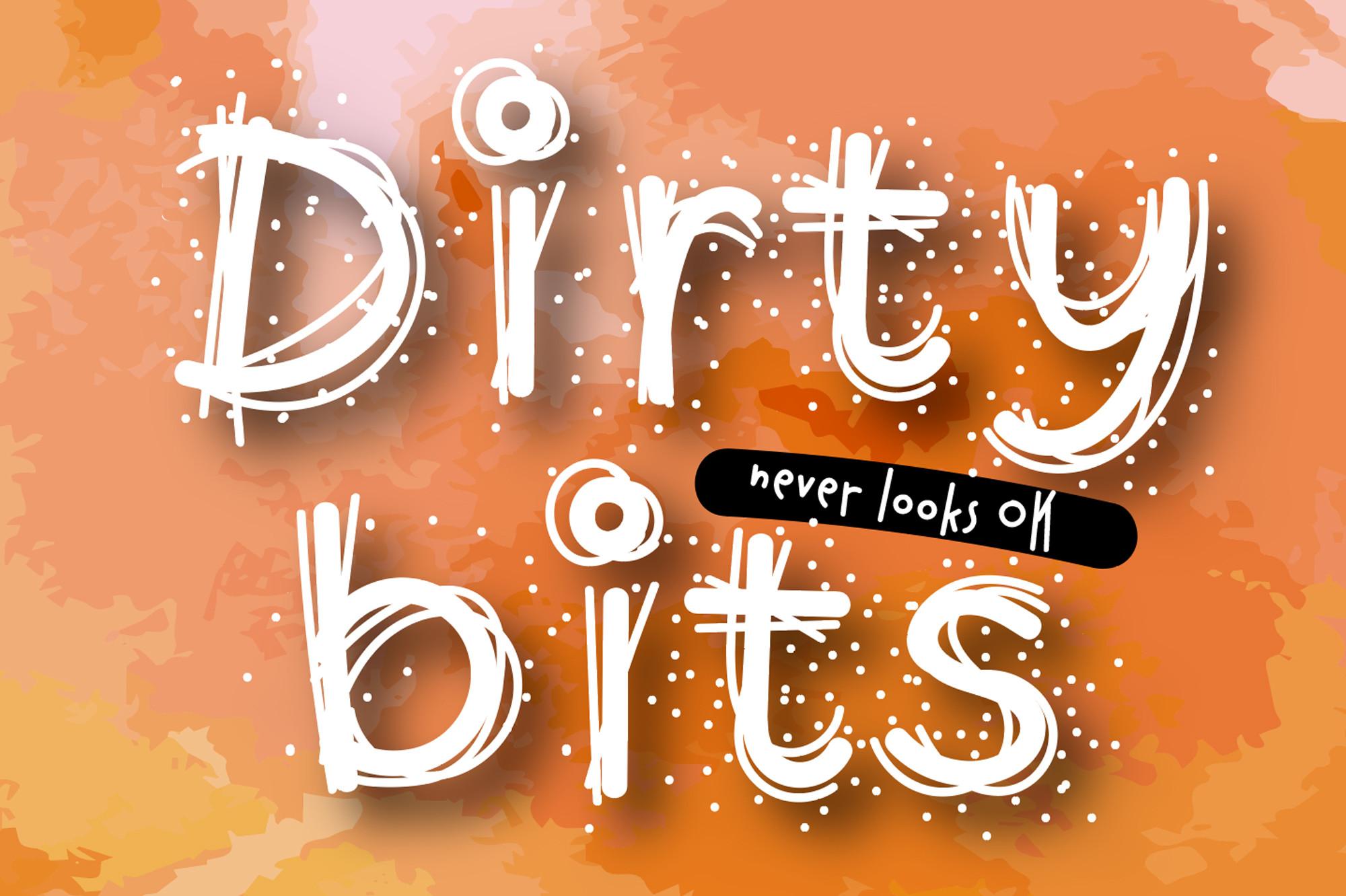 Dirty Bits Font