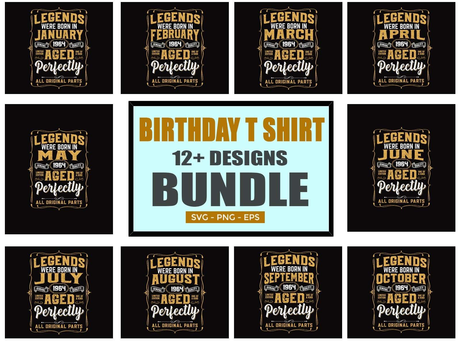 Legends Birthday T Shirt Design