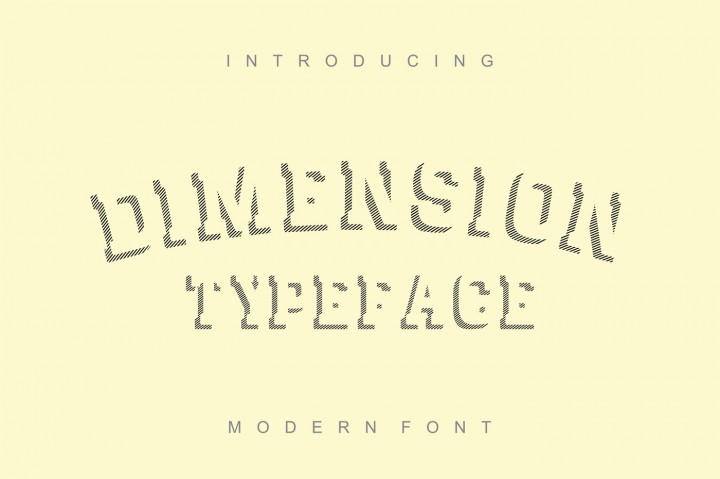 Dimension Font