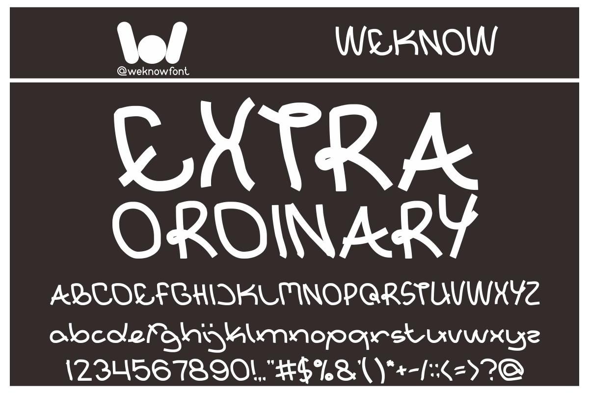 Extraordinary Font
