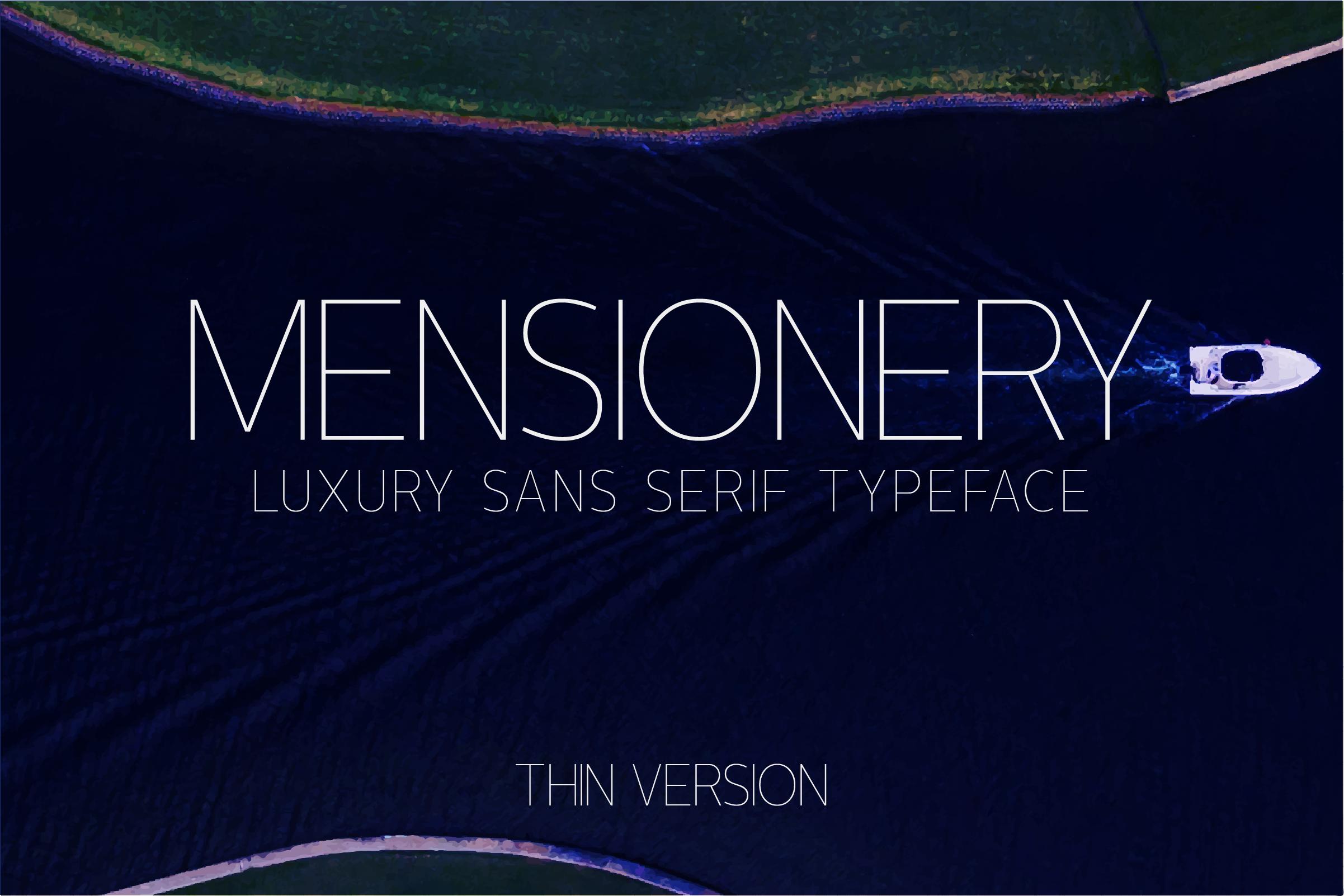 Mensionery Thin Font