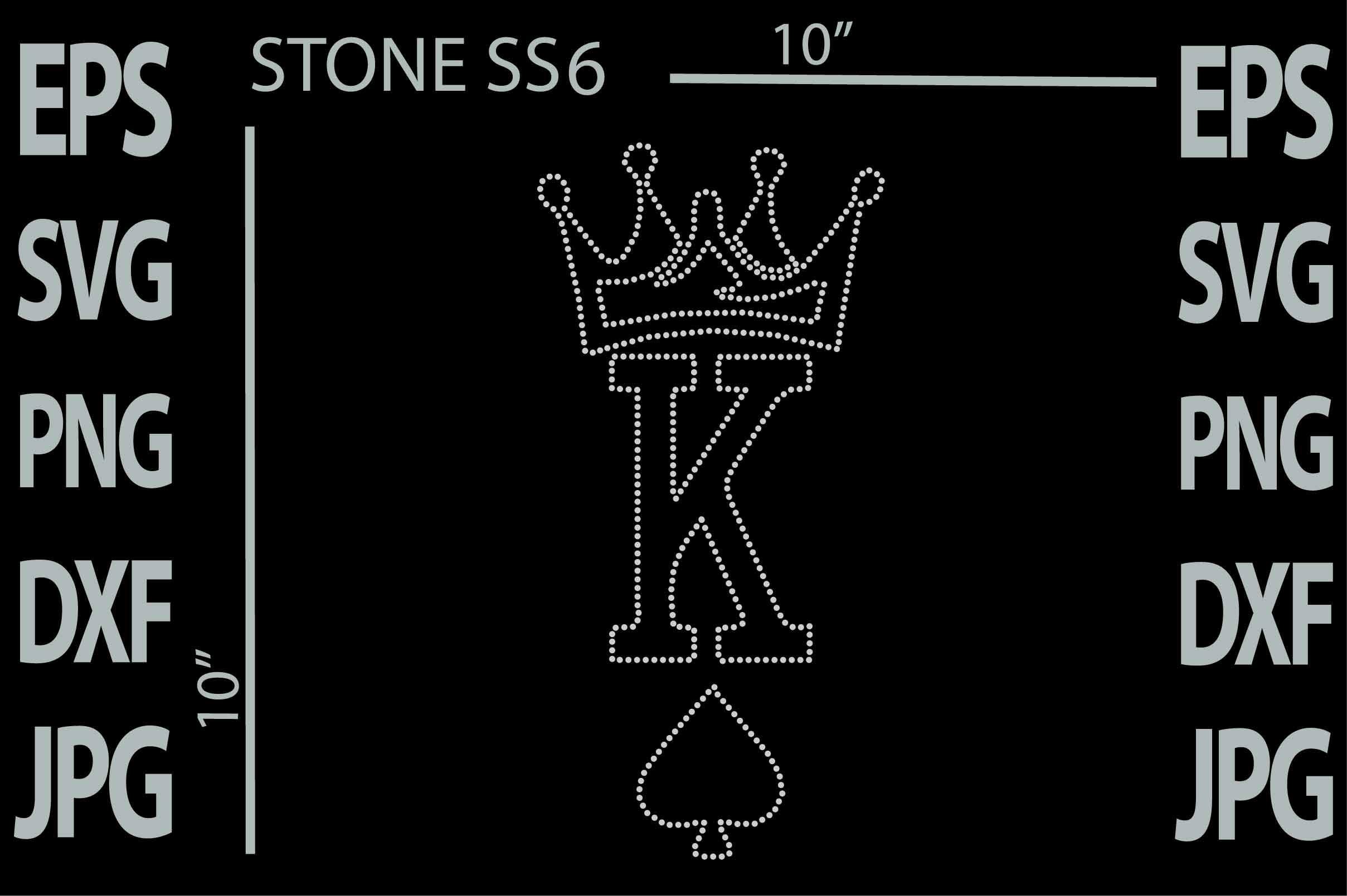 King Rhinestone Template
