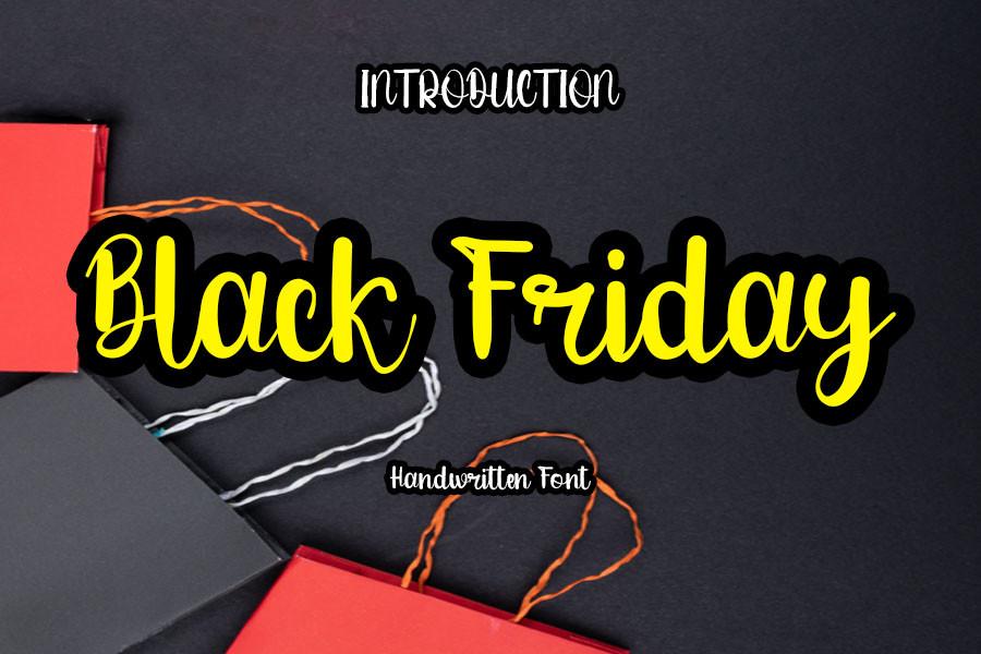 Black Friday Font