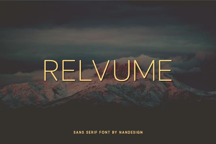 Relvume Font