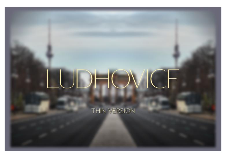 Ludhovicf Thin Font