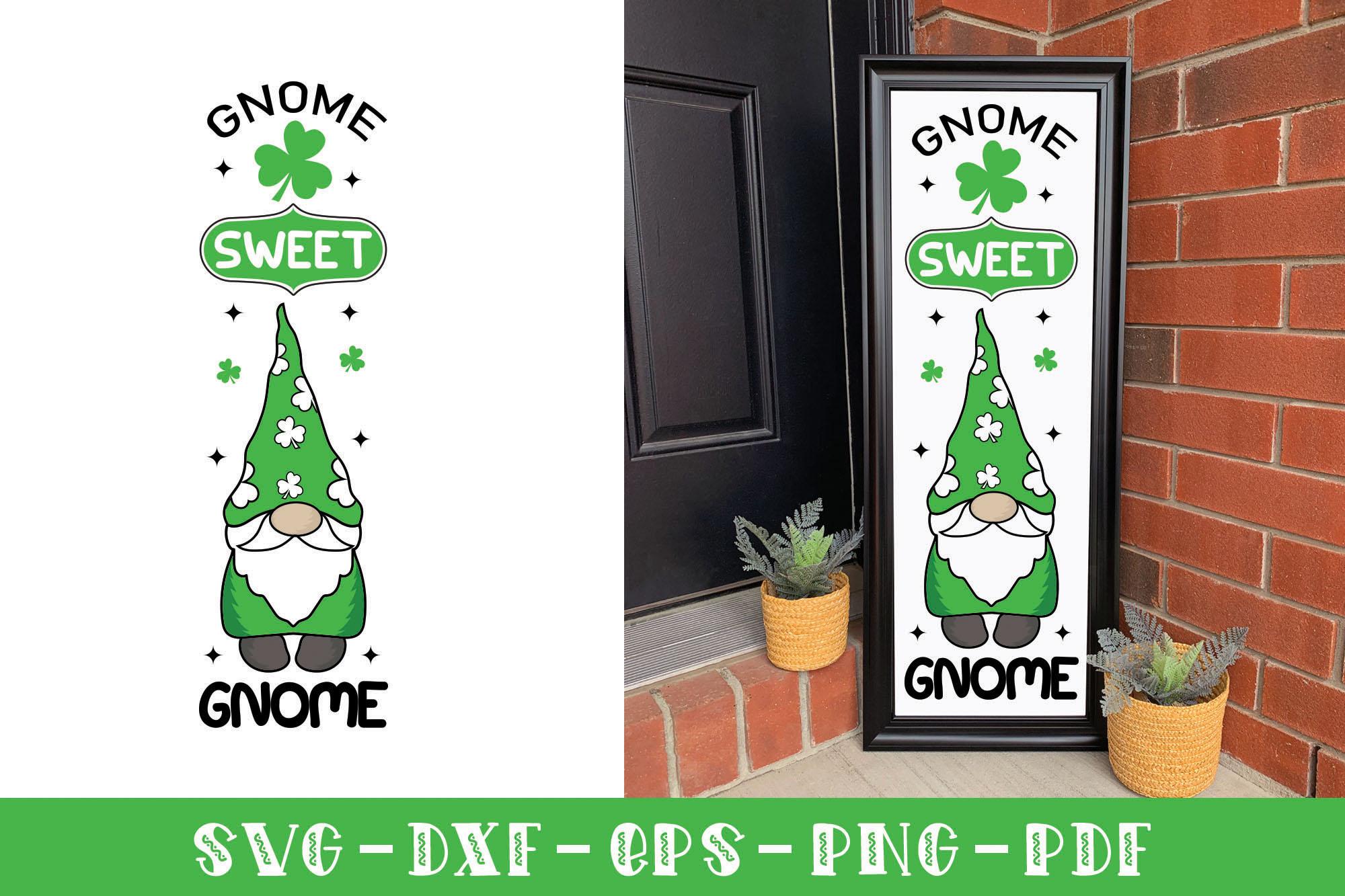 Gnome Sweet Gnome, St Patrick's Day SVG