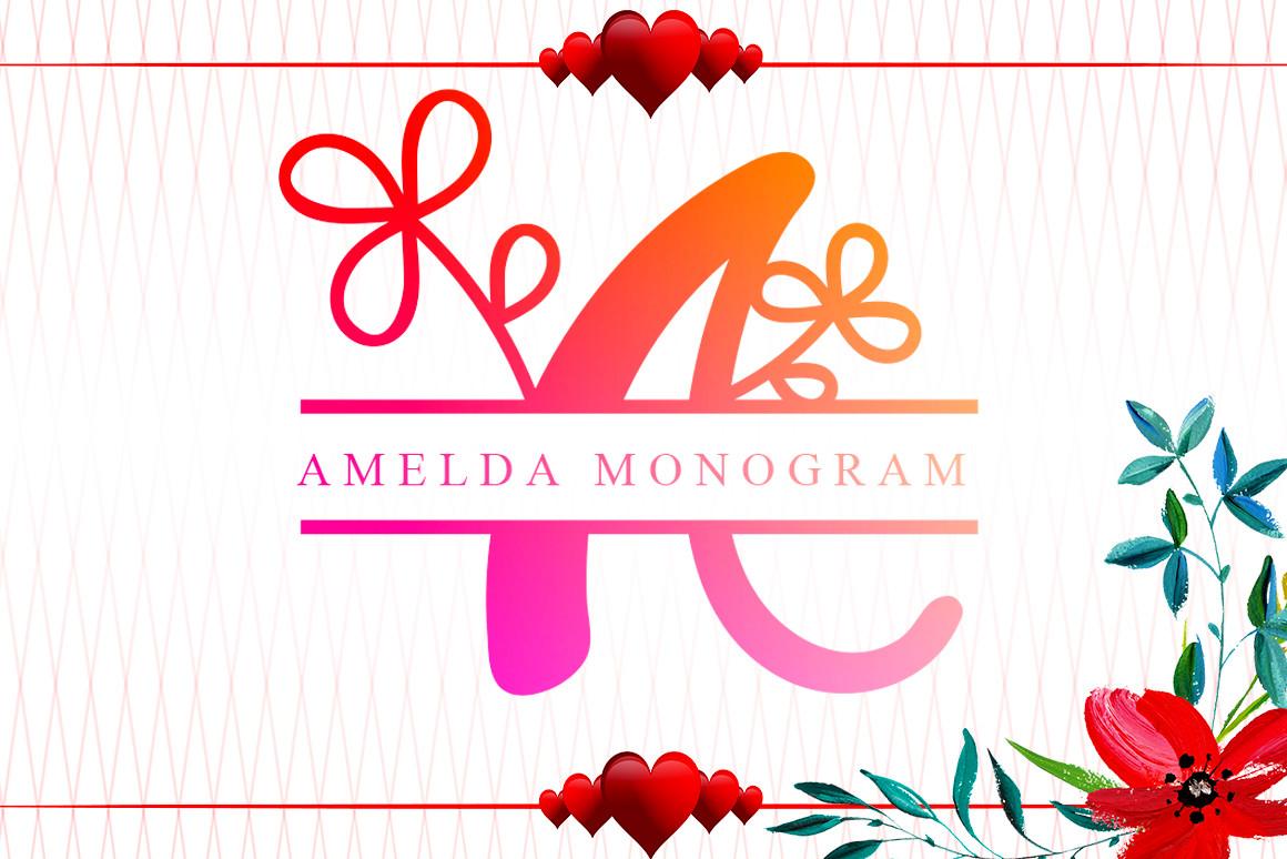 Amelda Monogram Font