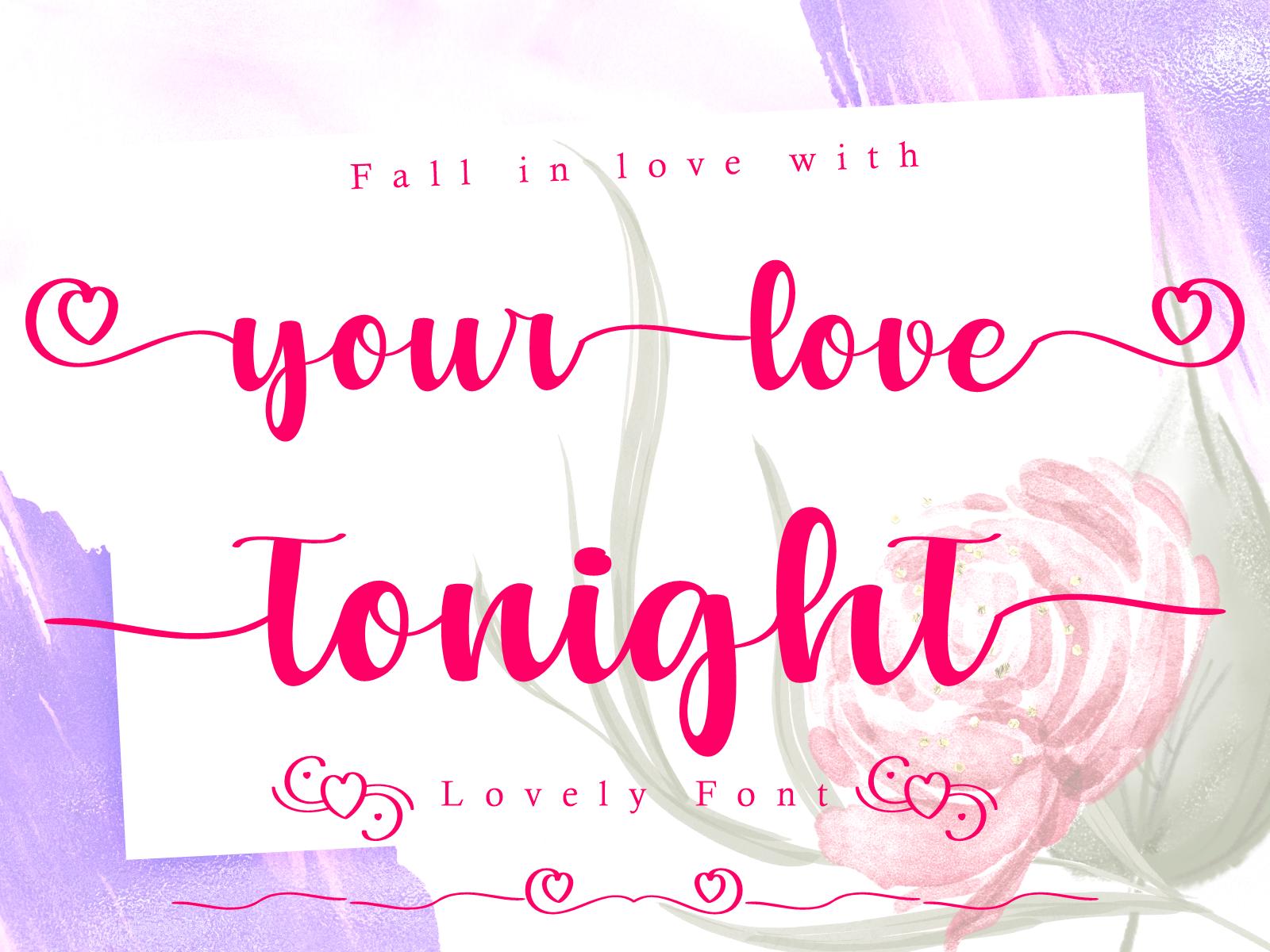 Your Love Tonight Font