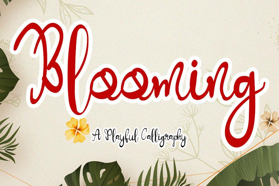 Blooming Font