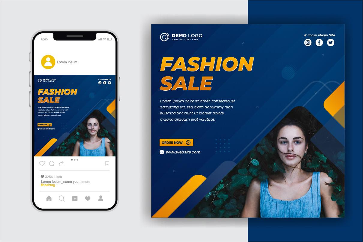 Fashion Sale Social Media Post Template