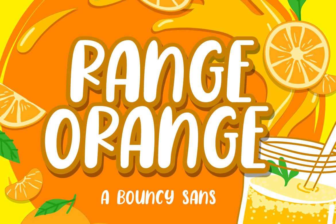 Range Orange Font