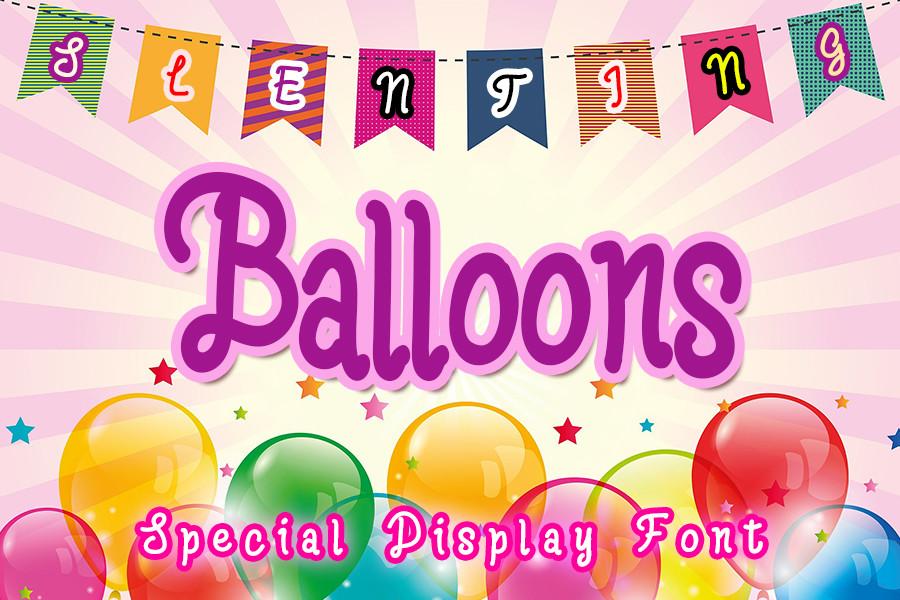 Balloons Font
