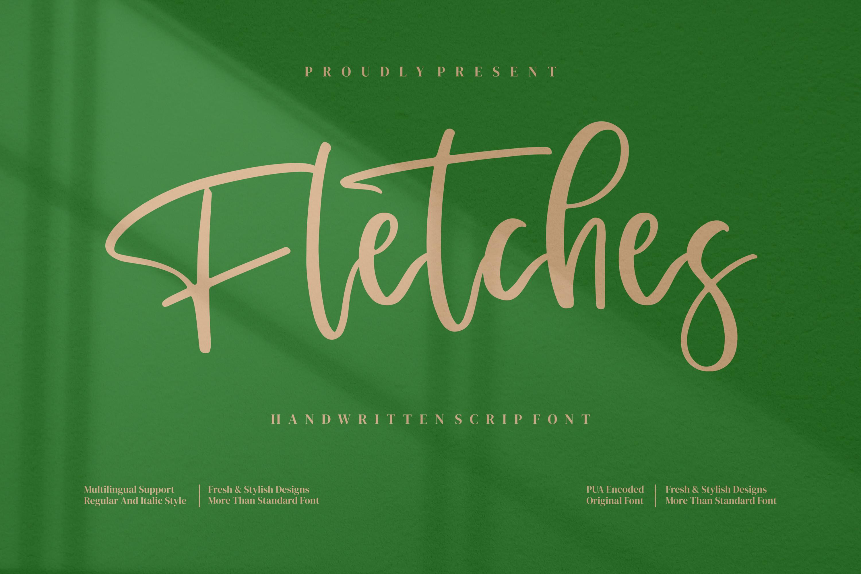 Fletches Font