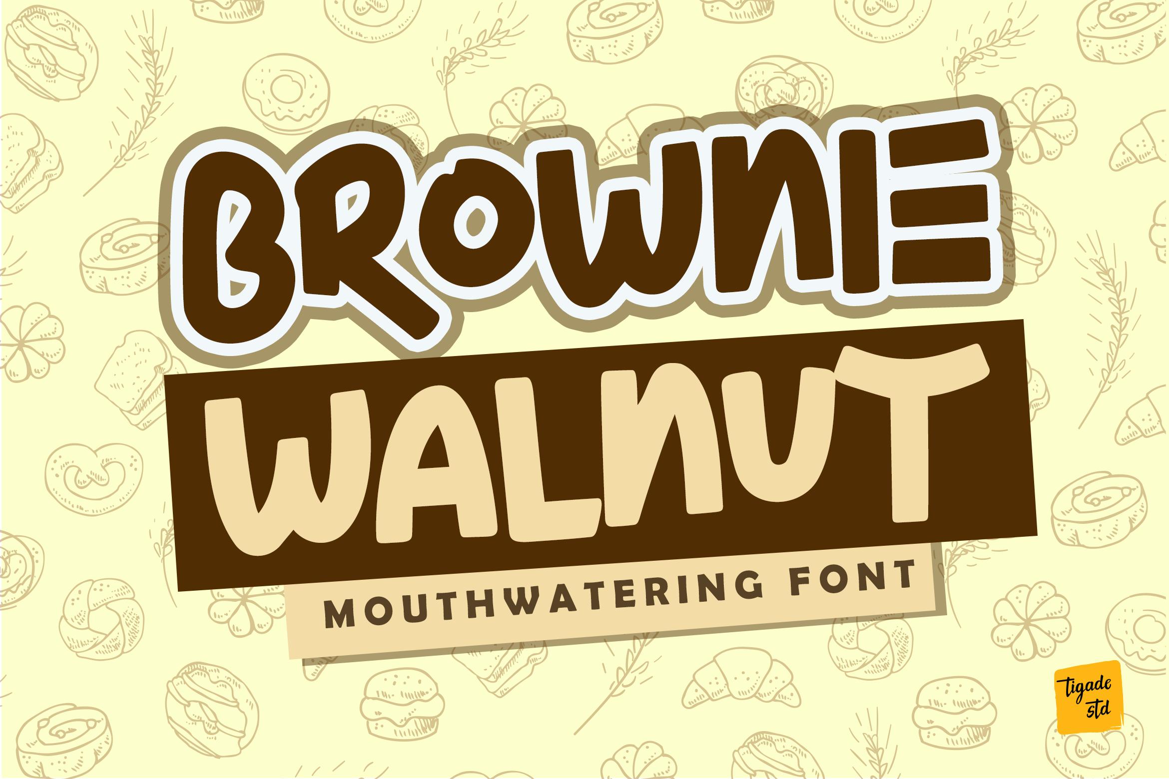 Brownie Walnut Font