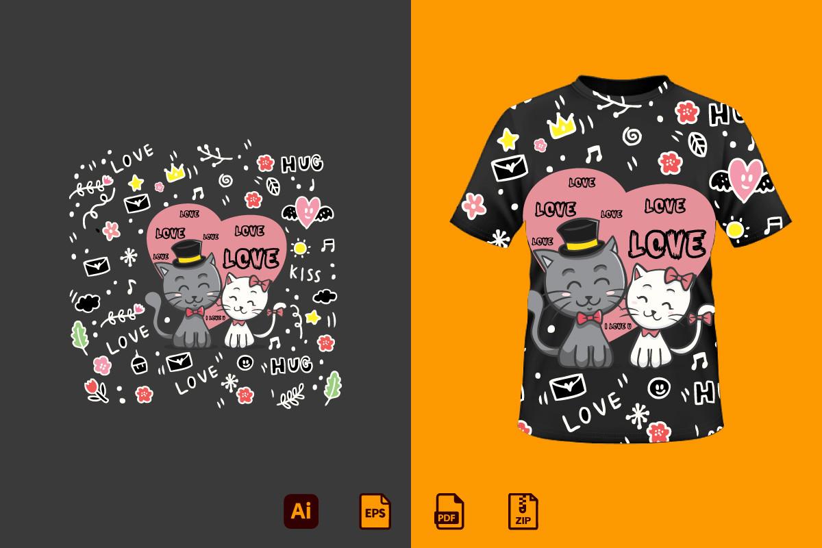 Cat Tshirt Design 15